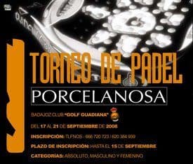 Torneo de Padel Porcelanosa en Badajoz