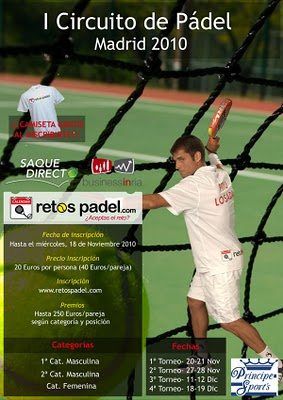 Retospadel.com anuncia un Mini-Circuito de Torneos de Pádel en Madrid