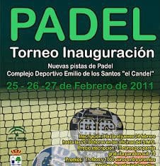Torneo de Padel en Isla Cristina, Huelva. 25-27 febrero