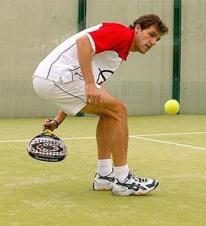 Fotos de Juan Martín Díaz jugando al Pádel