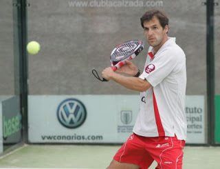 Fotos de Juan Martín Díaz jugando al Pádel