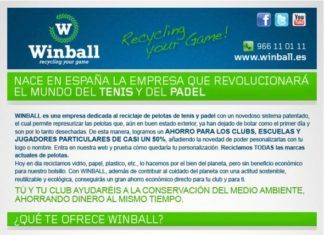 Winball.es . Reciclaje, Reutilización y Personalización de Pelotas de Padel y Tenis