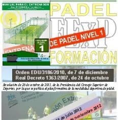 Curso de Entrenador de Padel en Extremadura