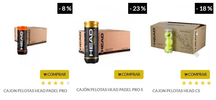 Pelotas de padel HEAD