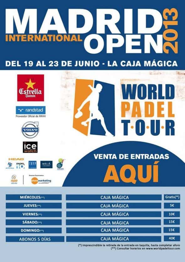 world padel tour master final entradas