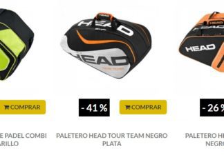 PALETEROS de Pádel BARATOS y Amplios ¡Menos de 50 €! Paleteros HEAD BARATOS