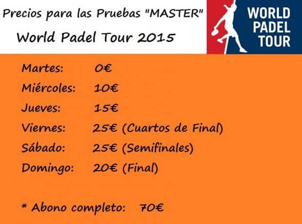 entradas world padel tour 2015