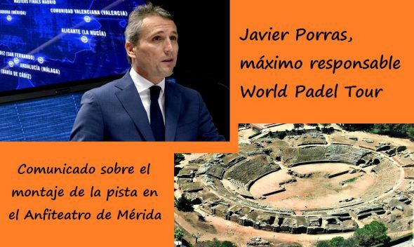 Pista World Padel Tour en el Anfiteatro de Mérida