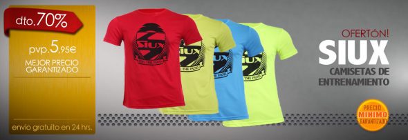 Camisetas Entrenamiento Padel SIUX Baratas