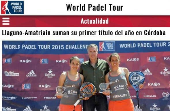 Ganadoras World Padel Tour Cordoba