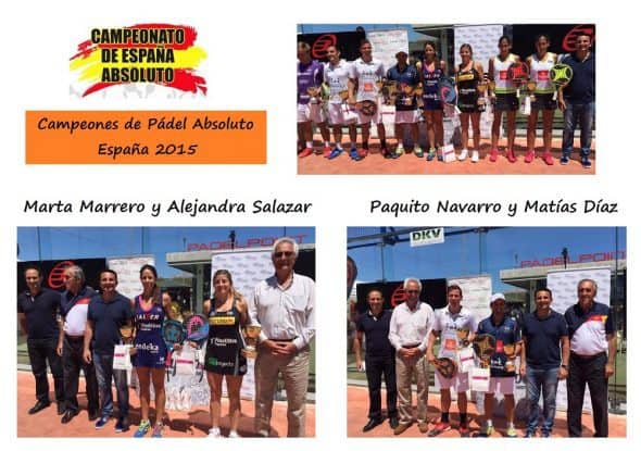 Campeones de España de Pádel 2015