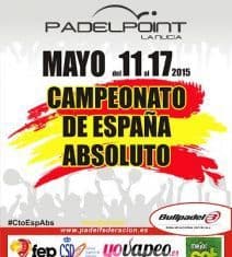 Cuadros y Horarios del Campeonato de España de Pádel Absoluto
