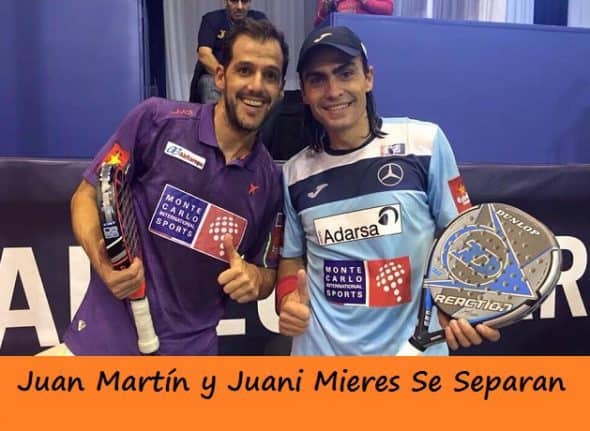 Juan Martin y Juani Mieres se separan