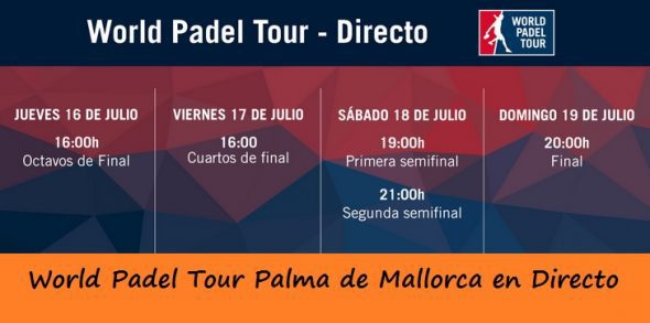 Partidos del World Padel Tour en Palma de Mallorca en Directo