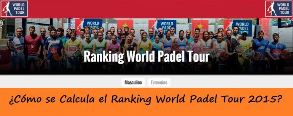 ¿Cómo Calcular las Puntuaciones para el Ranking World Padel Tour 2015?