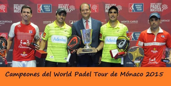 Campeones del World Padel Tour de Monaco 2015
