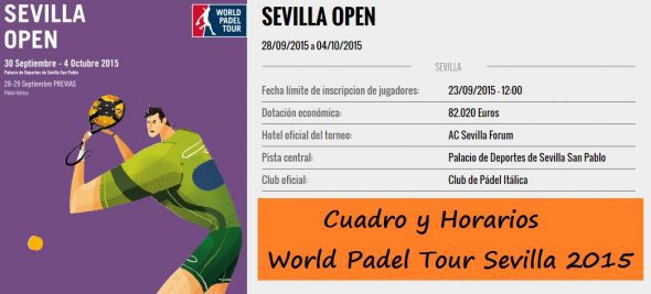 Horarios World Padel Tour Sevilla 2015
