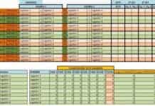 Torneo americano de pádel: reglas y Excel para organizarlo