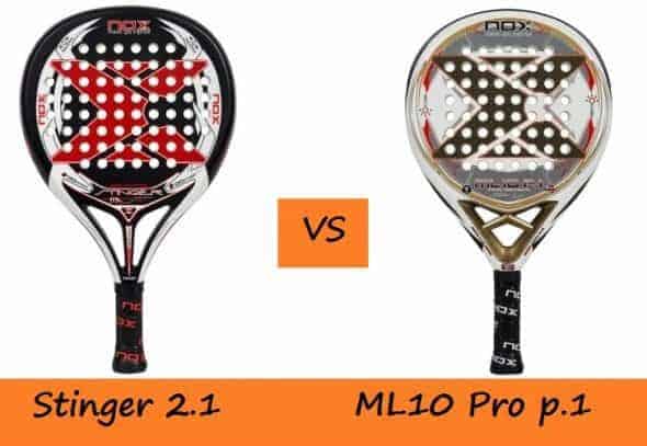 Diferencias entre las palas de NOX Stinger 2.1 y ML 10 Pro