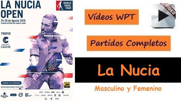 Partidos World Padel Tour La Nucia