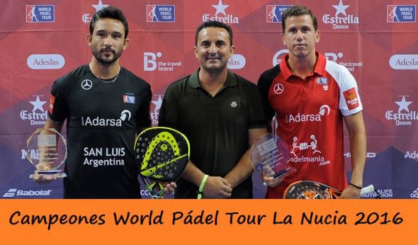 Campeones del World Pádel Tour La Nucia 2016