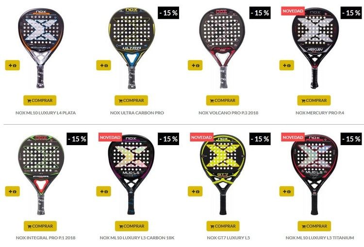 Mejores Palas NOX 2019