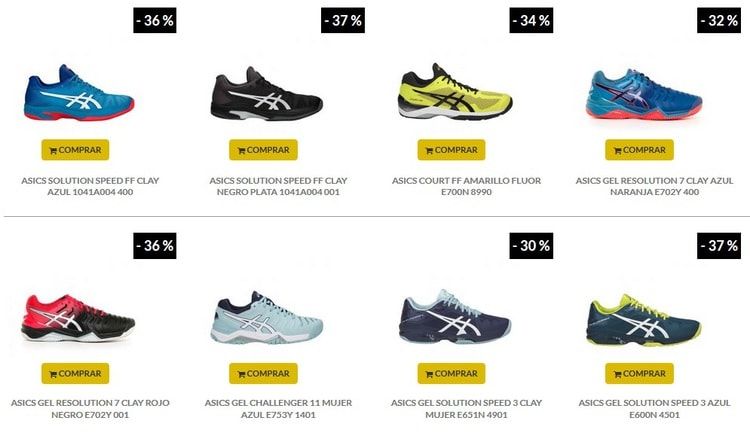 Mejores Zapatillas ASICS Padel 2019