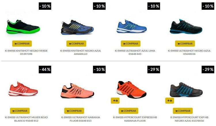 Mejores Zapatillas KSWISS Padel 2019