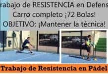EJERCICIO en Pista. Trabajando la RESISTENCIA Ejercicio de Resistencia en Padel