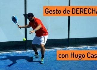 El gesto de DERECHA «sin pared», CLASES con Hugo Cases Gesto de derecha en pádel