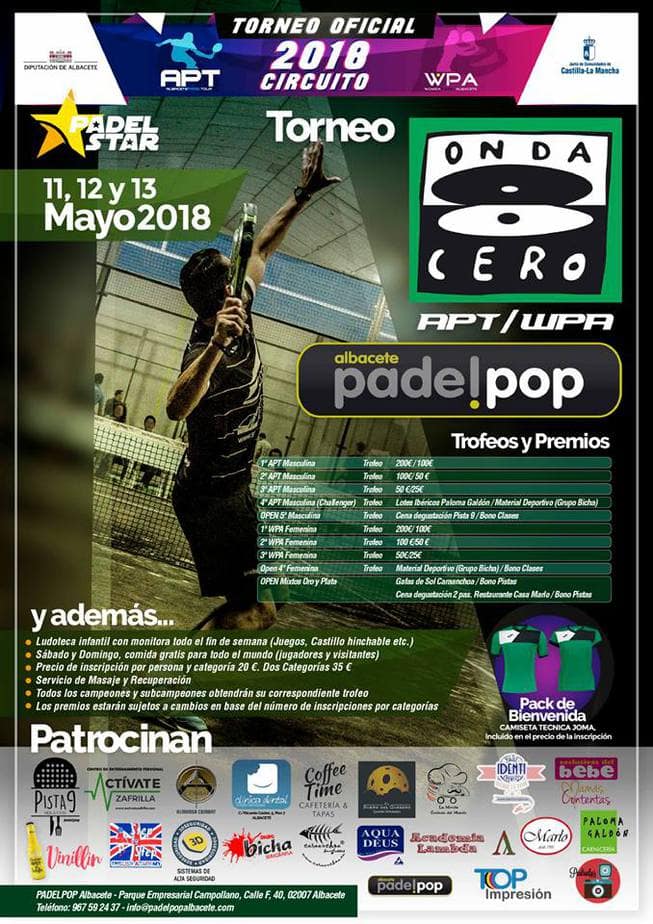 Torneo Padel pop Albacete - Cartel