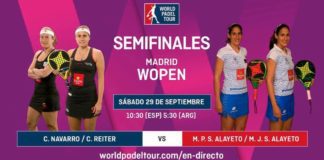 Semifinales wopen madrid world padel tour