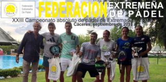 Campeones de Extremadura - Padel 2018