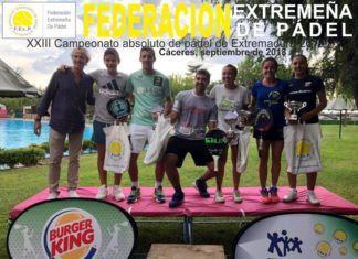 Campeones de Pádel de Extremadura 2018 – FexPadel Campeones de Extremadura - Padel 2018