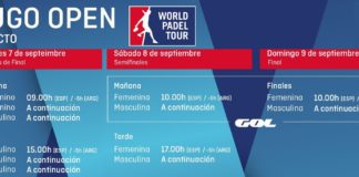 Horarios World Padel Tour LUGO en directo