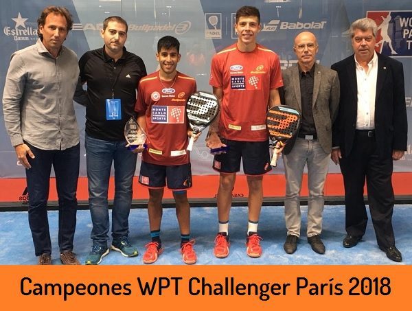 campeones world padel tour paris 2018