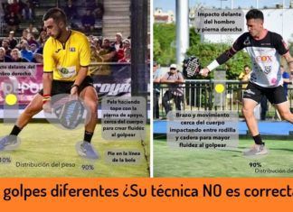 La «Técnica Perfecta» NO siempre es posible La técnica de pádel perfecta no existe