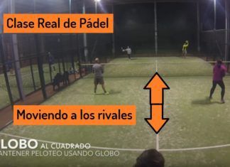 EJERCICIOS de Globo+Chiquita (la GOMA) en clases de pádel