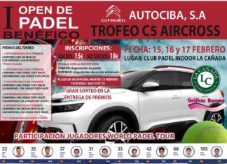 Torneo de Pádel (Badajoz) AUTOCIBA Citroen C5 AIRCROSS con varios profesionales Torneo Padel Badajoz Autociba Citroen