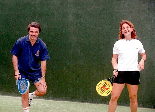 Aznar juega al padel desde hace mucho tiempo