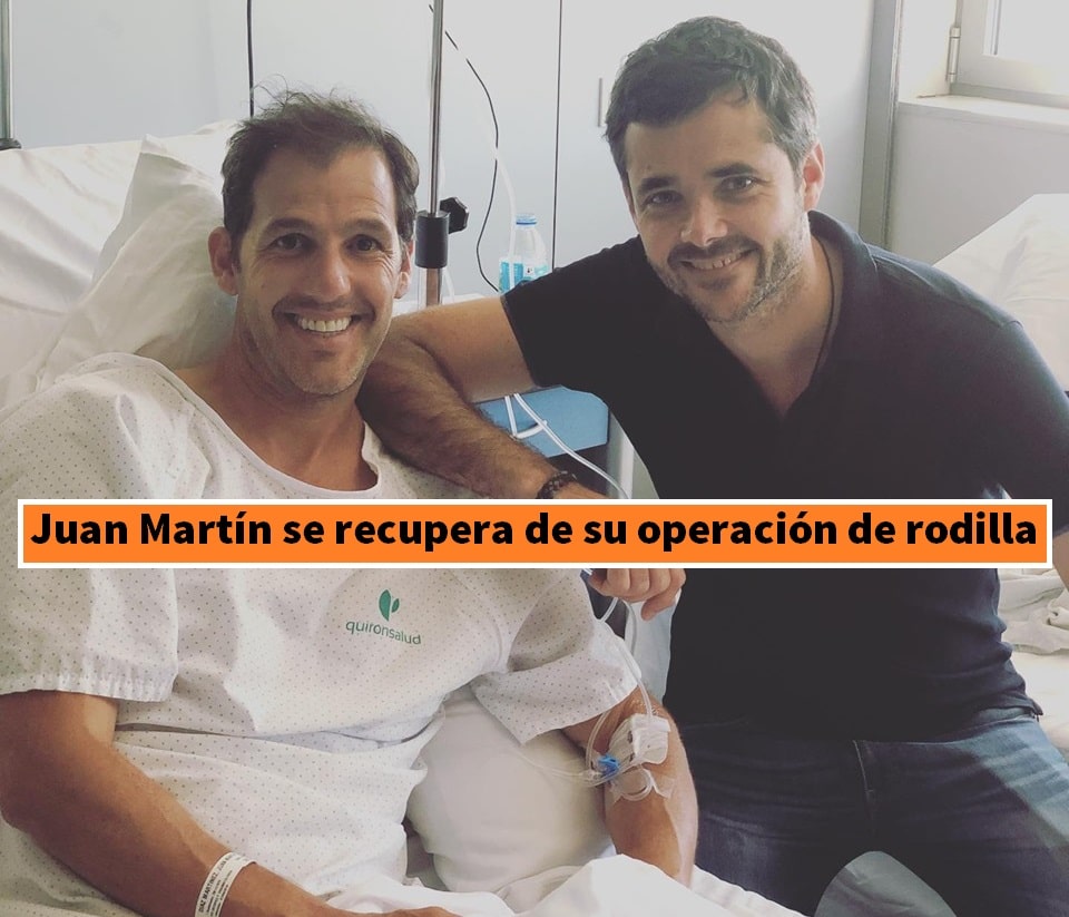 Juan Martin tras su operacion de rodilla 2019