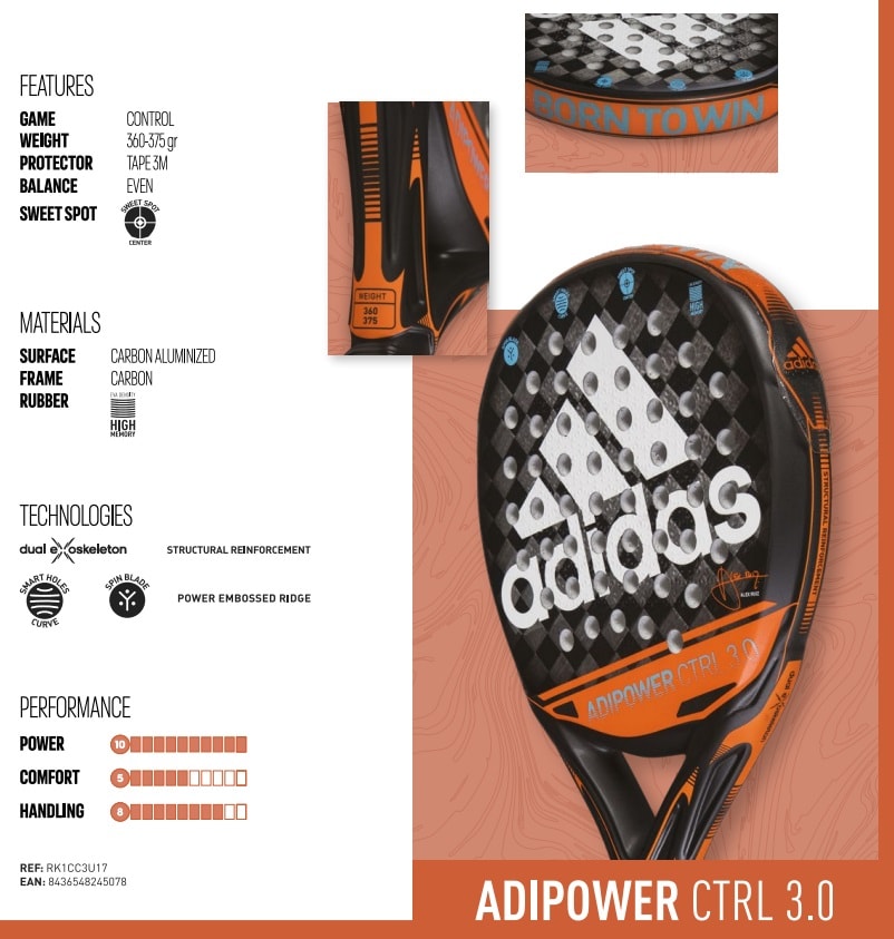 Interpretativo Espere Rebelión Adidas ADIPOWER CTRL 3.0 – Opinión sobre la pala de Alex Ruiz | PadelStar