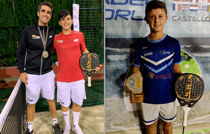 Jugadores SIUX Campeones del Mundo de Menores - Felix Gonzalez y Javi Leal