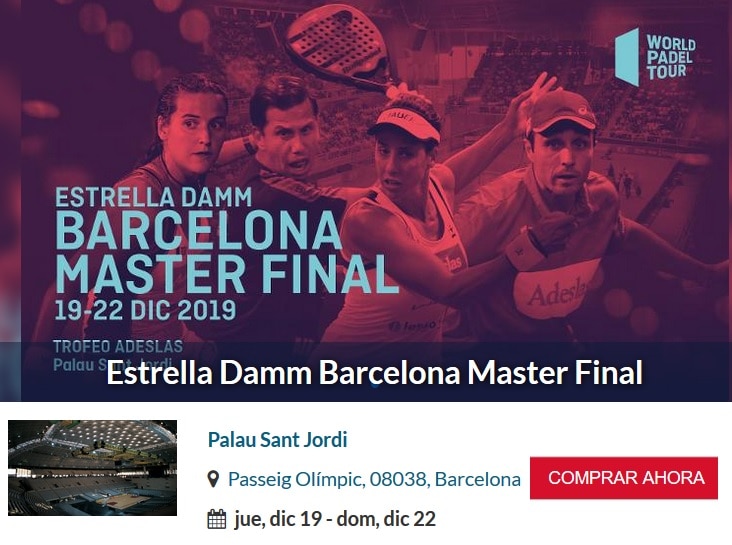 Comprar Entradas Master World Padel Tour Barcelona 2019