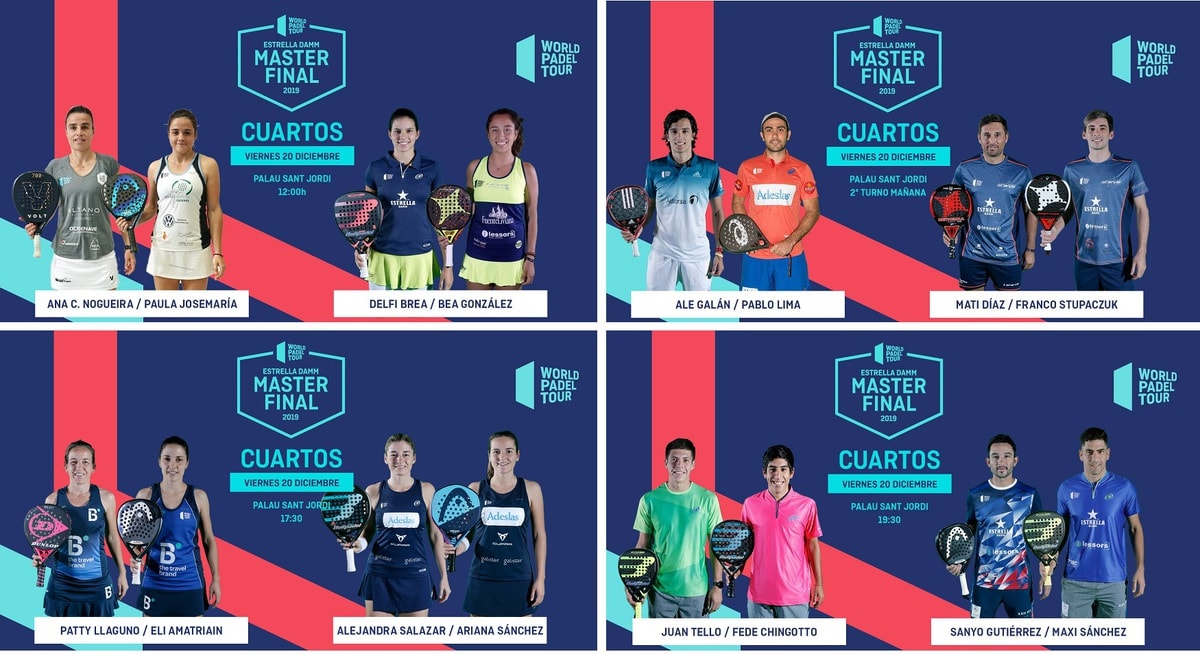 Partidos Cuartos de Final MASTER World Padel Tour Barcelona 2019-2
