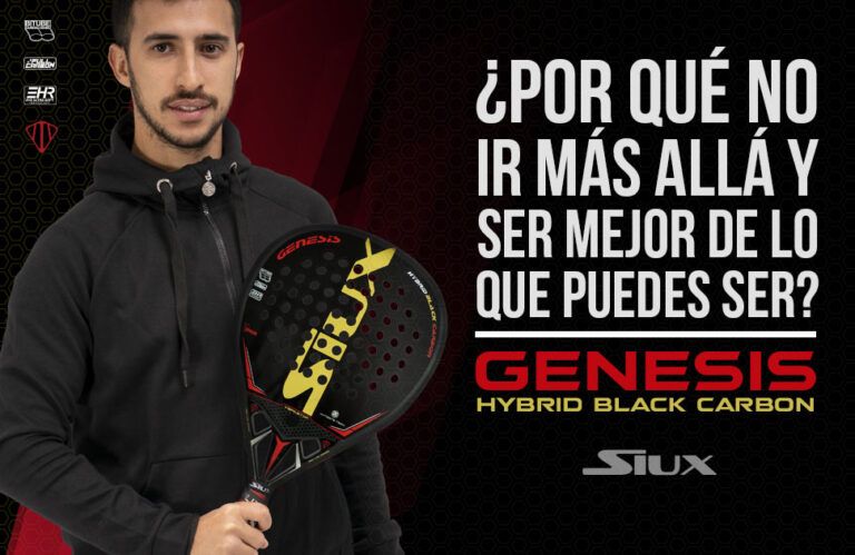 Siux Genesis Hybrid Black Carbon, Pala de Álvaro Cepero