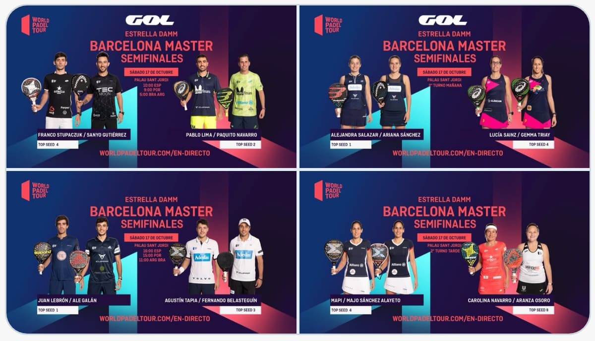 Semifinal World Padel Tour Barcelona