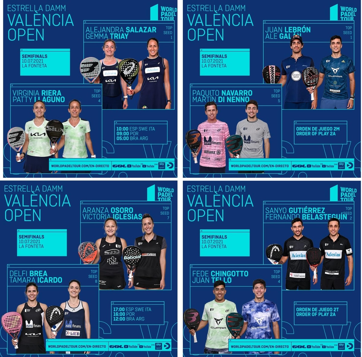 Semifinales World Padel Tour Valencia