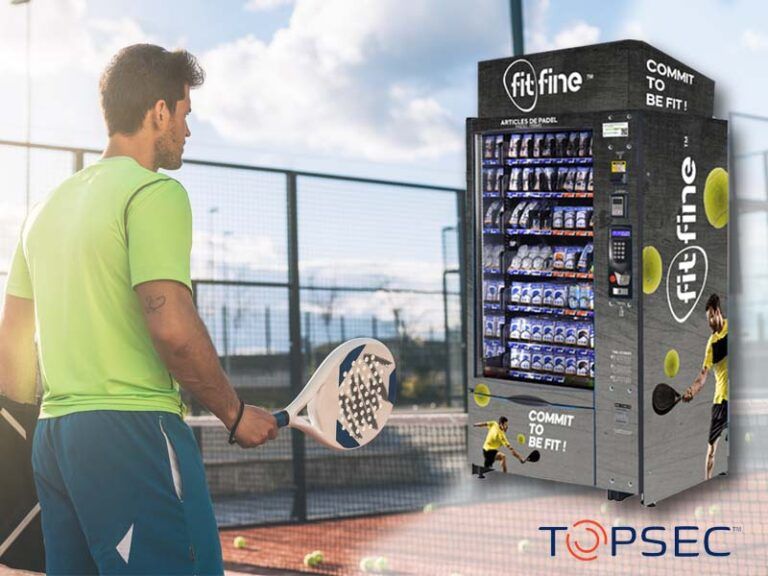 TOPSEC lanza sus máquinas expendedoras de Pádel