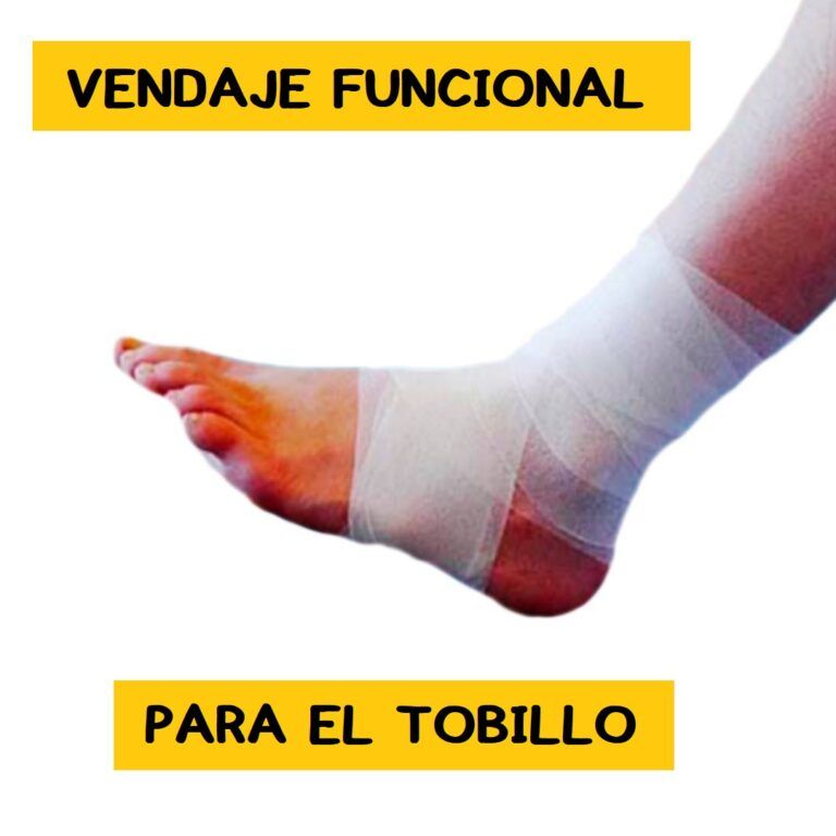 Cómo hacer un vendaje funcional de tobillo 🦶 en menos de 1 minuto